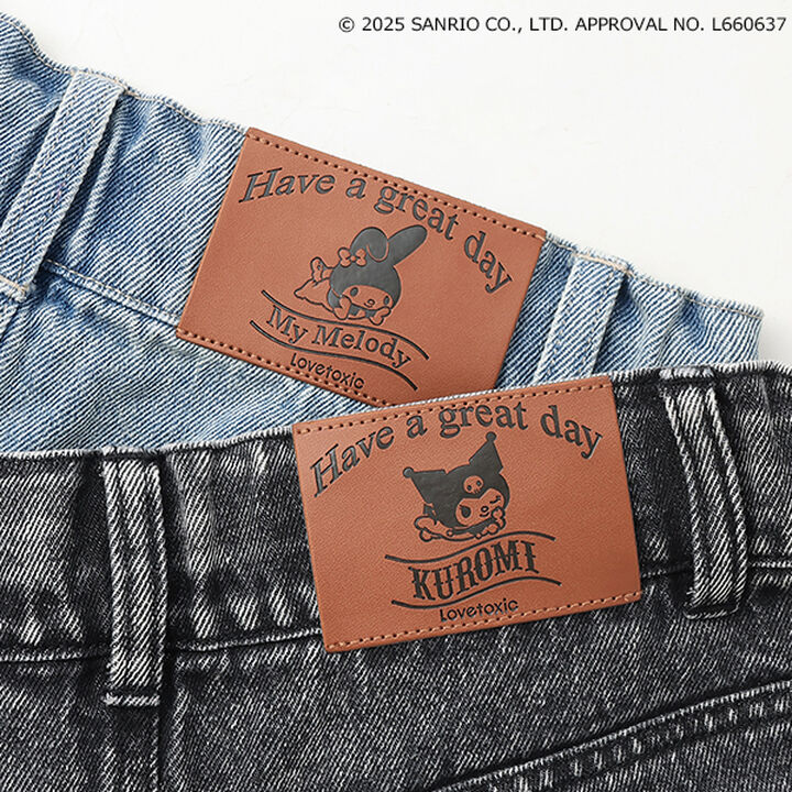 [My Melody & Kuromi] Distressed Shorts,Gray, medium image number 29