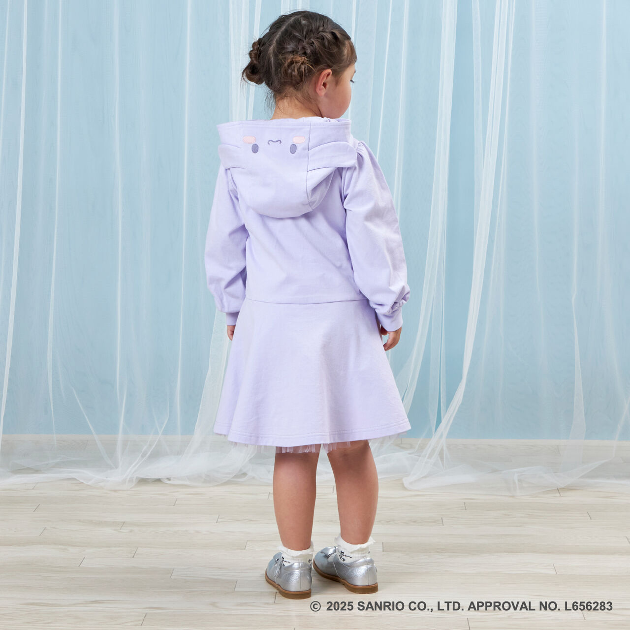 [Cinnamoroll Collaboration] One-Piece Dress with Hood,Sax blue, large image number 10