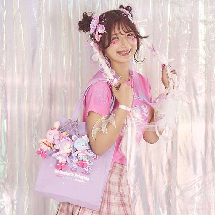 [Shinako-chan x Mimi Popo] Tote Bag,Lavender, medium image number 1