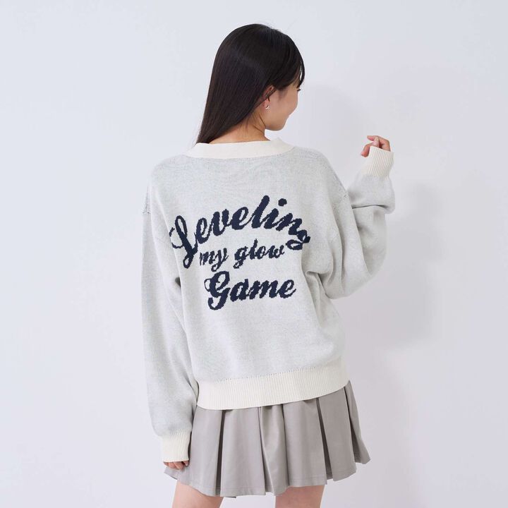 [Washable/Anti-Static] Imakore Sweat-Like Knit Cardigan,Ivory, medium image number 0