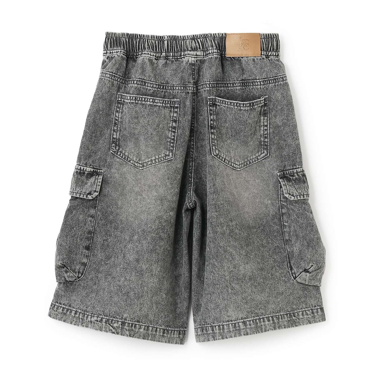 Half Denim Cargo Pants,Blue, large image number 6