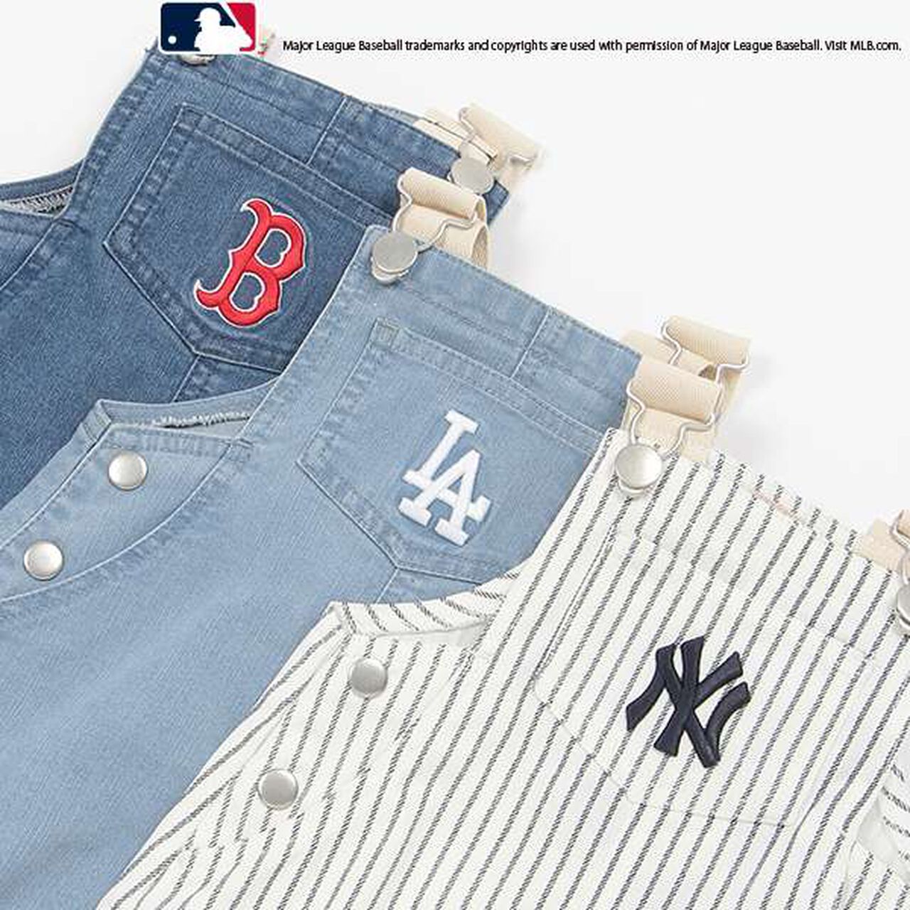 MLB Kids' Overall Skirt,Off white, large image number 15