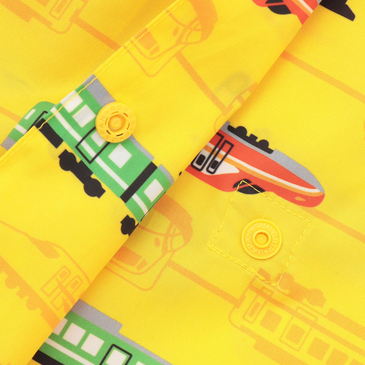 All-Over Pattern Raincoat,Yellow, large image number 8