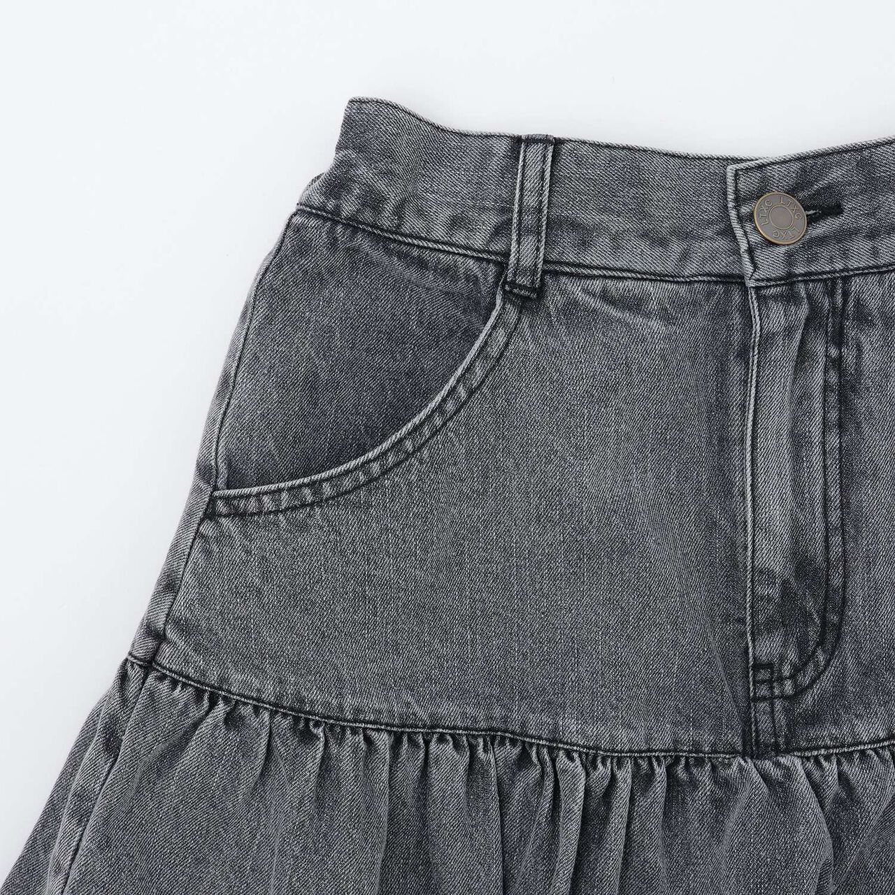 [LTXC] Denim Balloon Skirt,Gray, large image number 12