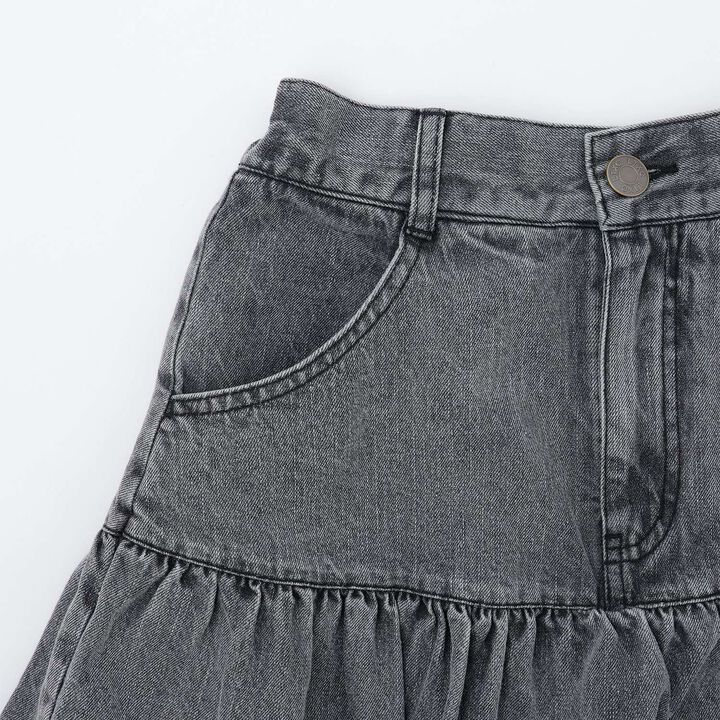 [LTXC] Denim Balloon Skirt,Gray, medium image number 12