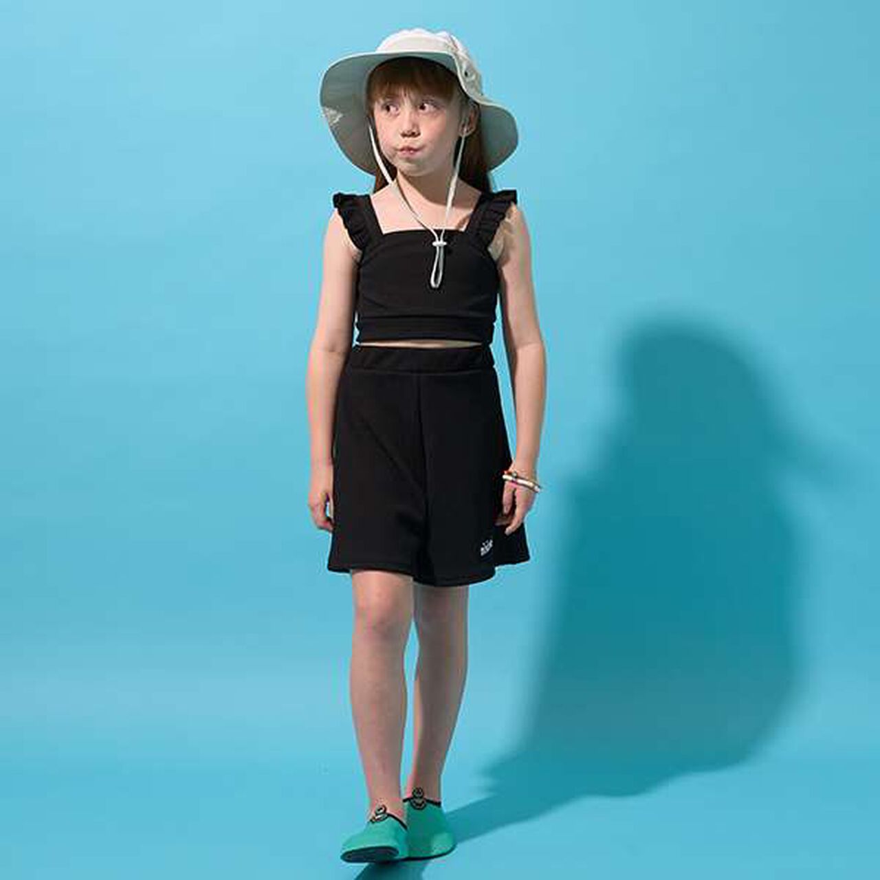 [UV Protection/SWIM] T-Shirt, Tankini, and Bottom 3-Piece Set,Black, large image number 28