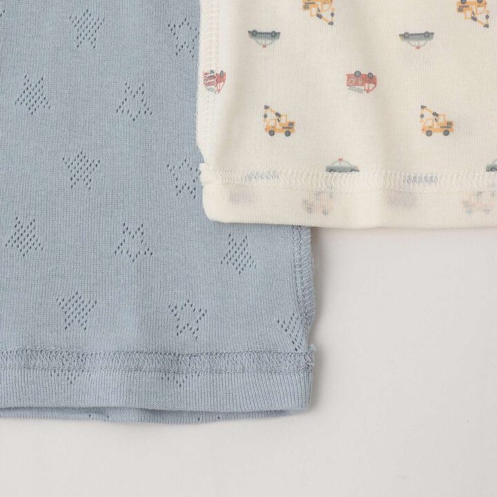 [Weak Acidity] 2-Pack Short-Sleeve Undershirts,Lavender, medium image number 5