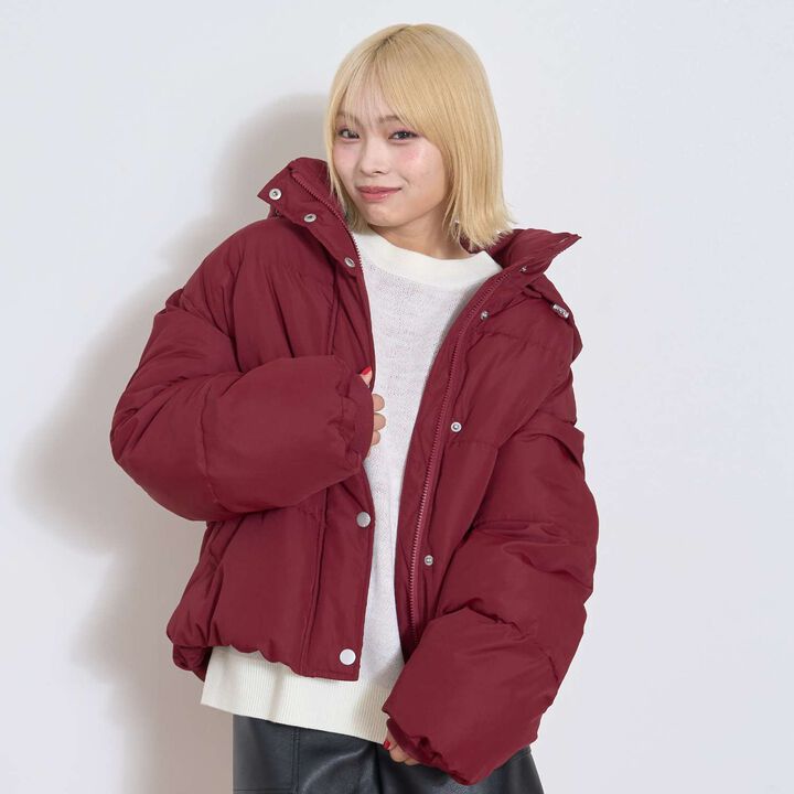 Puffy Bomber Jacket,Light gray, medium image number 6