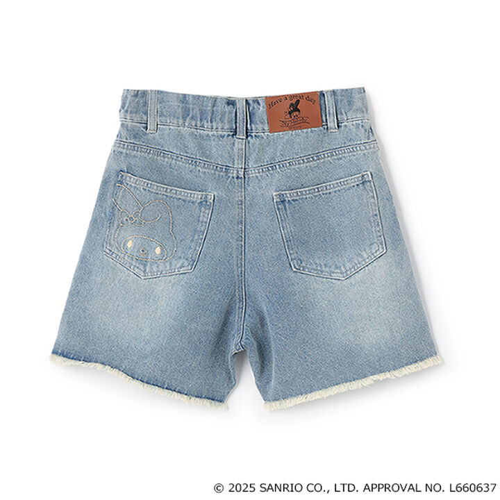 [My Melody & Kuromi] Distressed Shorts,Gray, medium image number 21