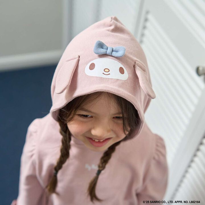 Sanrio Characters Goodbye Pills Fleece Transformation Parka & Flare Skirt Set,Off white, medium image number 19