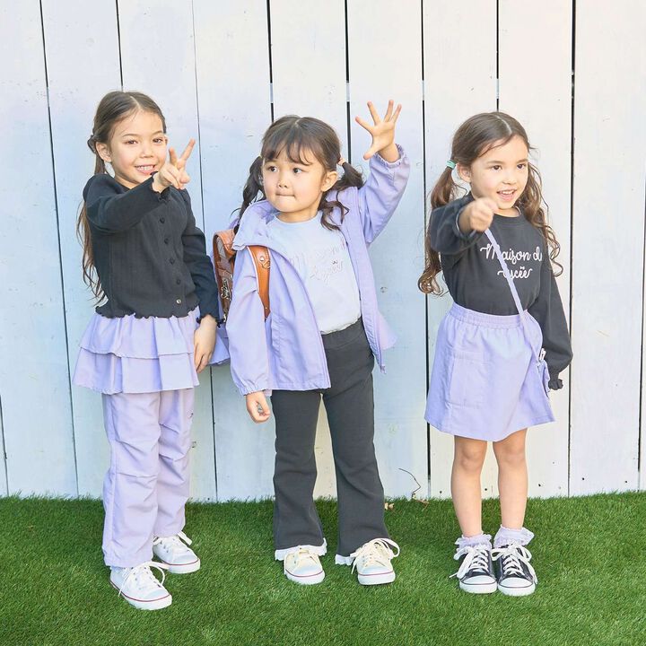 [School-Ready] [Water-Repellent, Anti-Stain, Durable, UV] Layered Skirt Pants,Lavender, medium image number 40