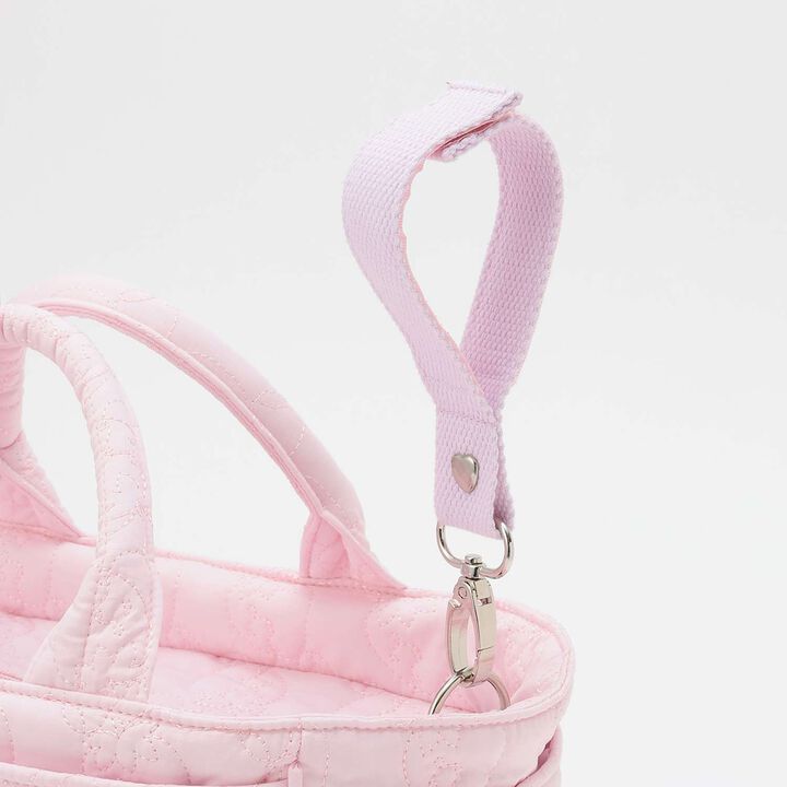 [Baby Berie-chan] Strawberry Quilted 2WAY Tote Bag,Light pink, medium image number 5