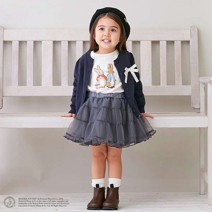 Sanrio Tulle Puff Long Sleeve T-Shirt,Light pink, medium image number 1