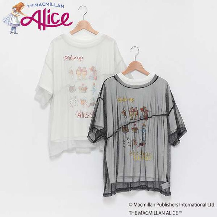 [AMI] Macmillan Alice Glitter Tulle T-Shirt Set,Off white, medium image number 8