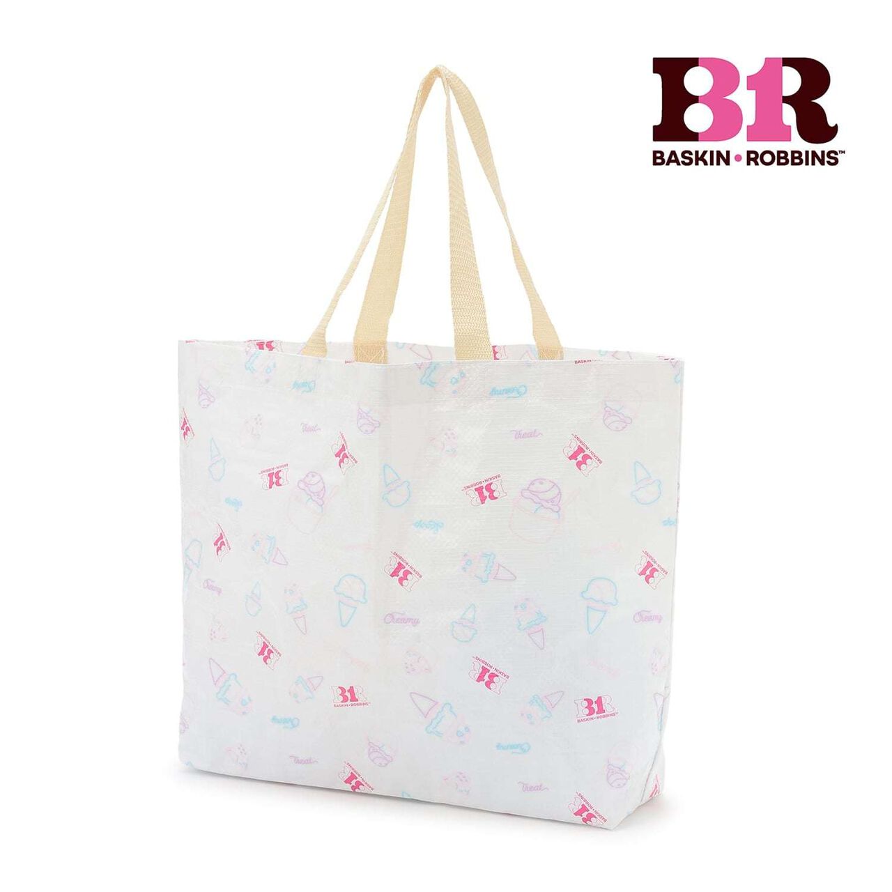 [Baskin-Robbins] All-Over Ice Cream Pattern Eco Tote,Multi color, large image number 0