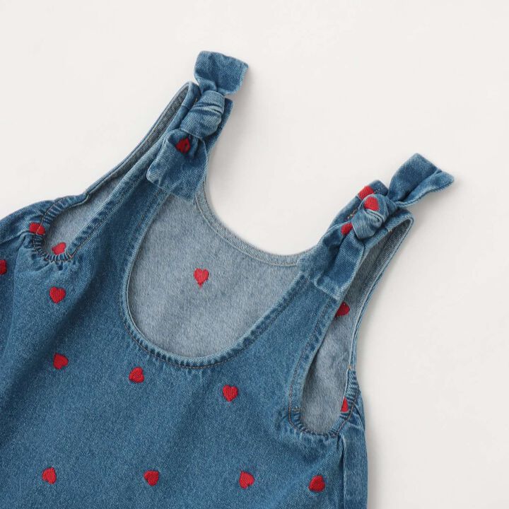 [Tomodeni] Assorted Embroidered All-Over Pattern Flare One-Piece Dress,Blue, medium image number 5