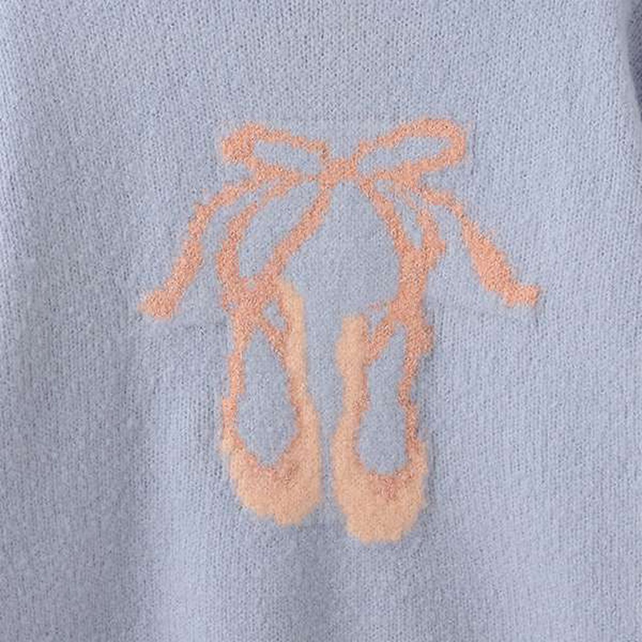 Fluffy and Soft/Matching Assortment Knitwear (Junior Size),Light blue, large image number 4