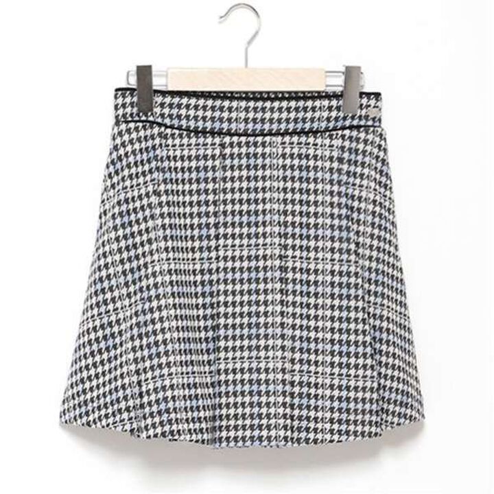 Houndstooth Jacquard Skirt Pants,Mocha tea, medium image number 3