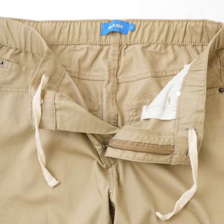 Cotton-Poly Stretch Twill Slim Pants,Beige, medium image number 13