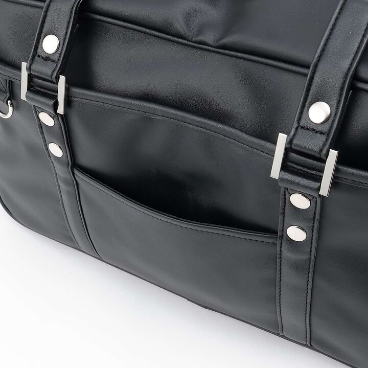 Synthetic Leather School Bag,Black, medium image number 9