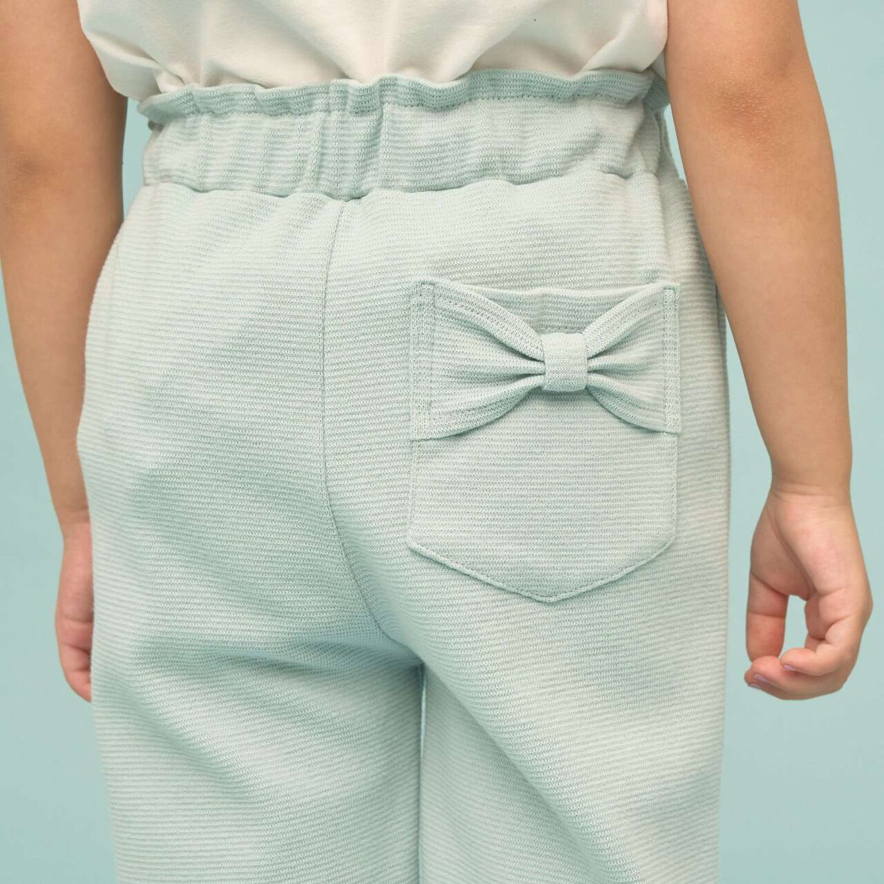 Tomo Pants [Anti-Stain, Quick-Dry] Ribbon Straight Pants,Ivory, large image number 27