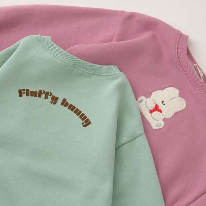 Pilling-Resistant Fleece Sweatshirt,Milky white, medium image number 13