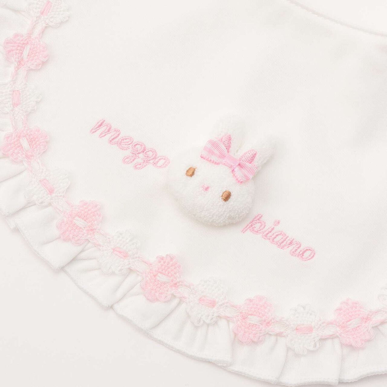 Bunny Mascot Bib,Off white, large image number 3
