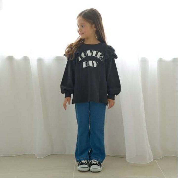 Pilling-Resistant A-Line Sweatshirt,Moss green, medium image number 6