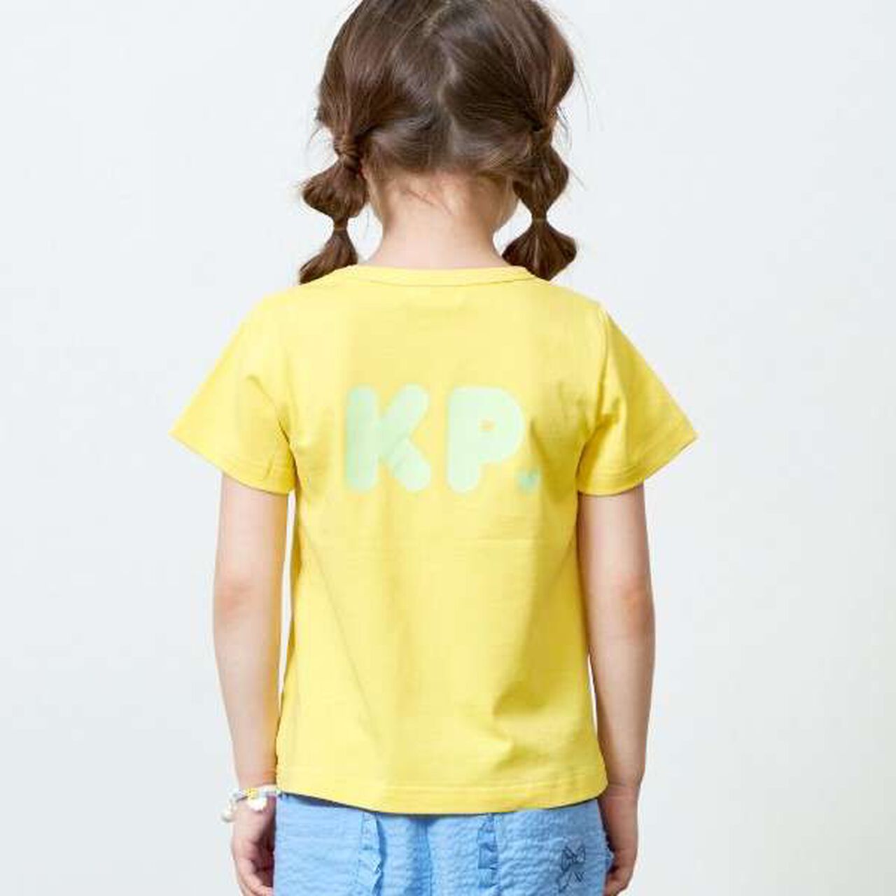 KP Rabbit Back Logo Short Sleeve T-Shirt [100-130],Pink, large image number 17