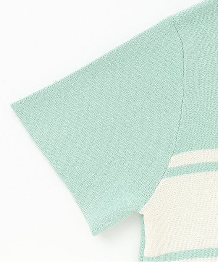 Knit Polo Dress,Navy, medium image number 7