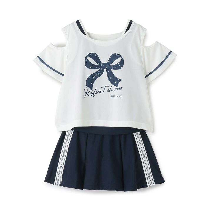[SWIM] School-Approved Swimwear Set with T-Shirt,Navy, medium image number 21
