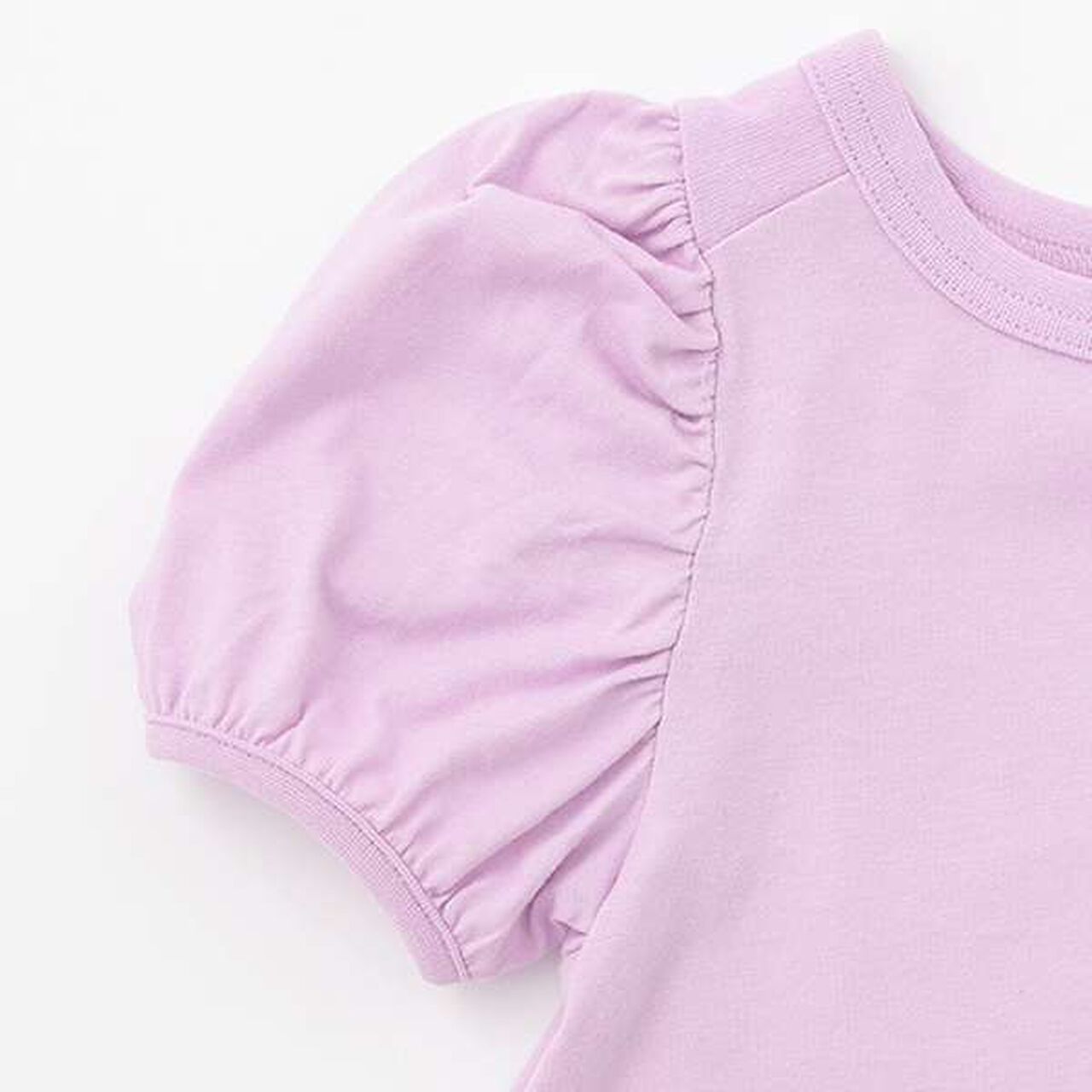 Anti-Stain Puff Sleeve T-Shirt,White, large image number 15