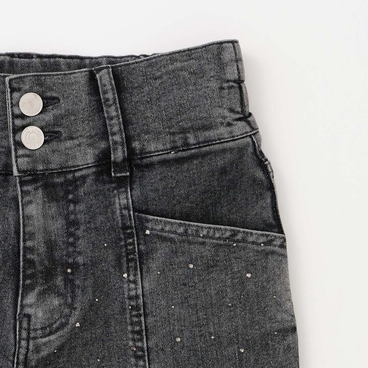 [Stretch] Sparkling Flare Denim Pants,Blue, medium image number 14