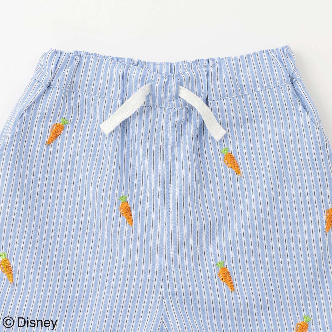 [Zootopia] Embroidered Half Pants,Sax blue, large image number 8