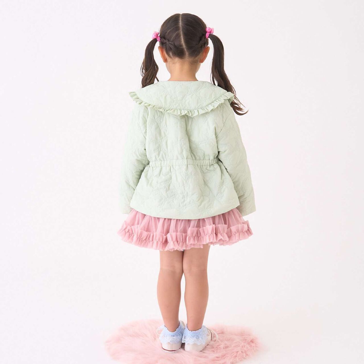 Lycee Mine Ballet Series Mid-Length Ribbon Quilted Jacket,Ivory, large image number 32