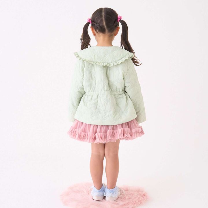 Lycee Mine Ballet Series Mid-Length Ribbon Quilted Jacket,Ivory, medium image number 32