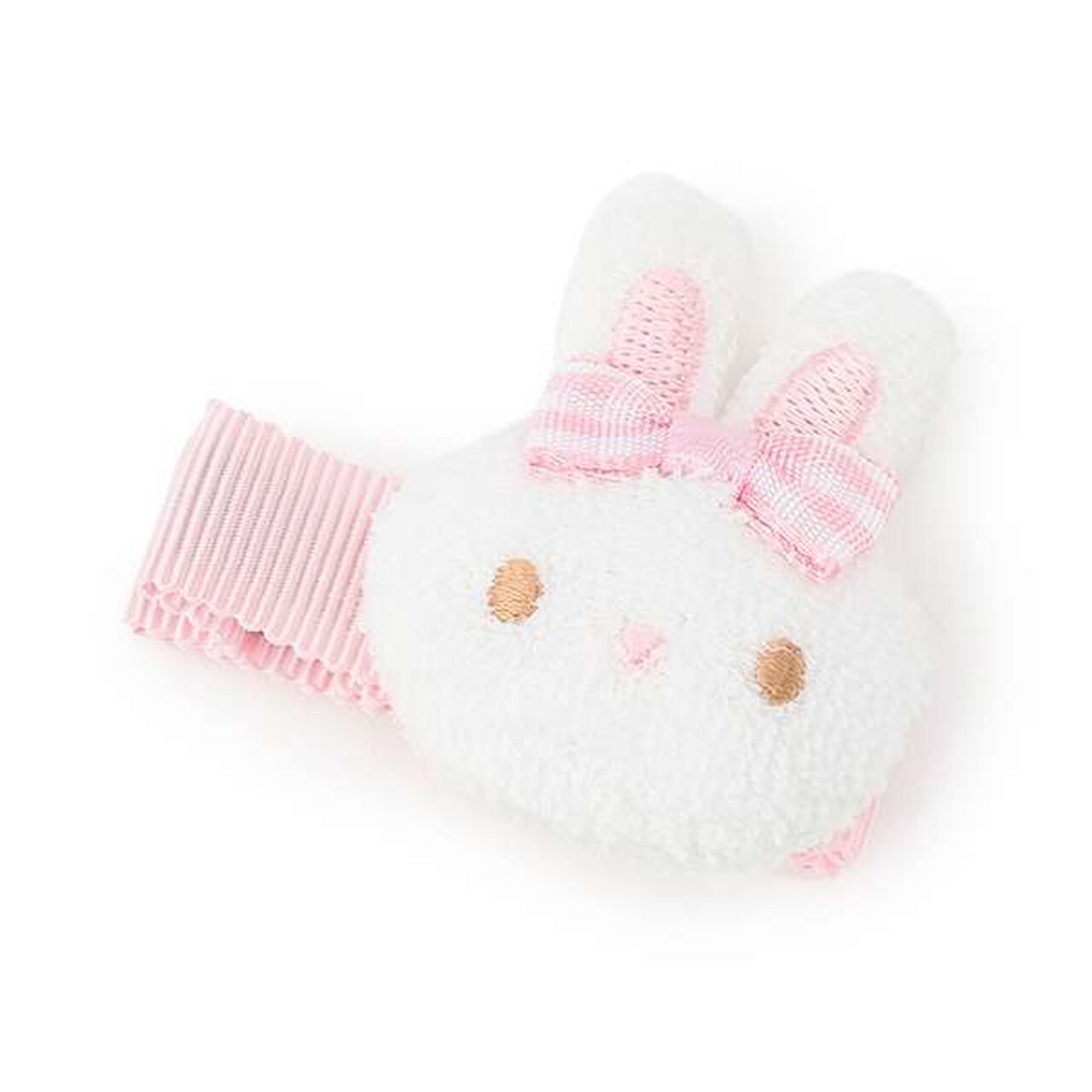 Rabbit Mascot Hair Clip,White, large image number 0