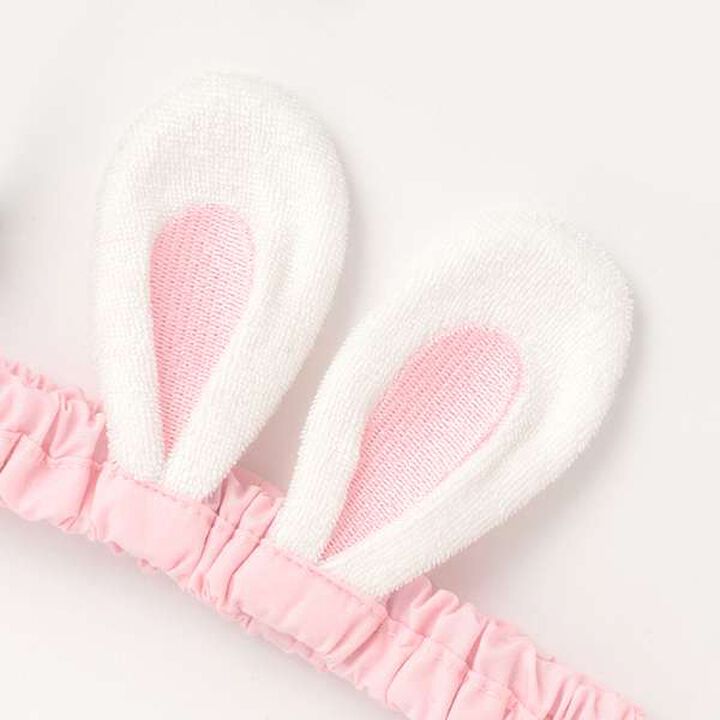 Original Box Bunny Ear Apron & Headband Set,Light pink, medium image number 9