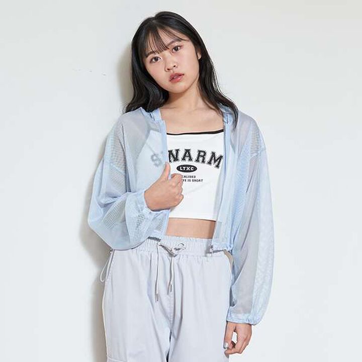 LTXC - Mesh Parka with Inner Layer,Off white, medium image number 19