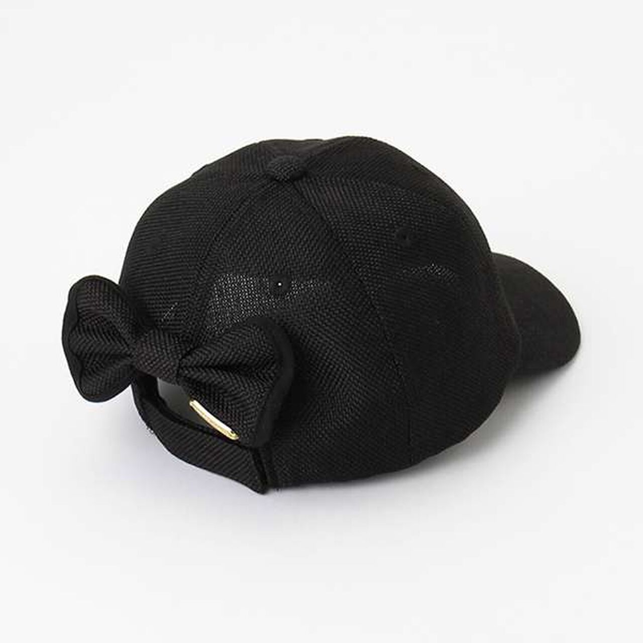 Woven Ribbon Back Cap,Black, large image number 12