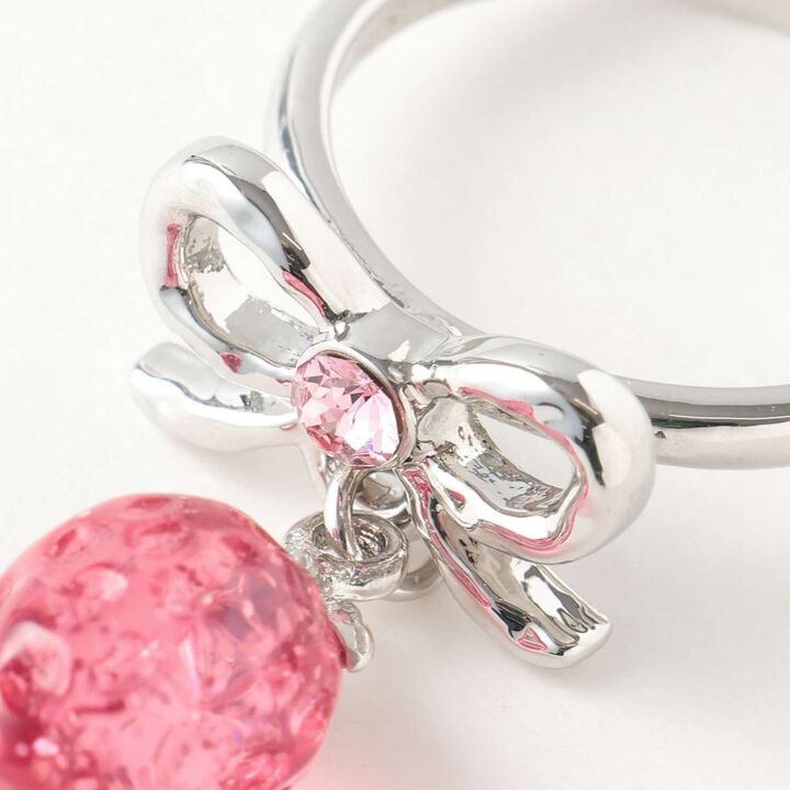 [Liquem] Strawberry Ribbon Ring (Adult Size),Pink, medium image number 2