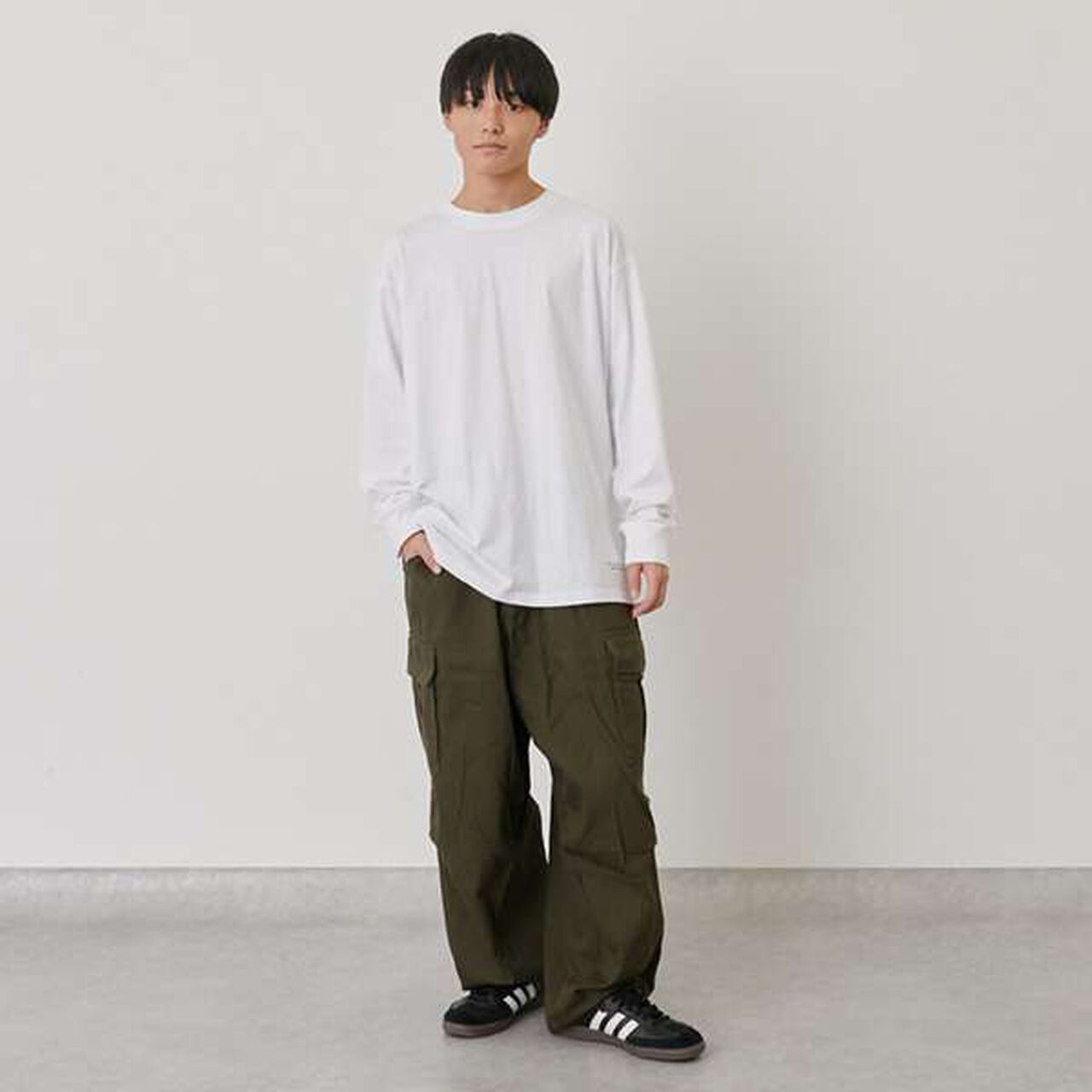 Back Photo Print Long-Sleeve T-Shirt,Black, large image number 9