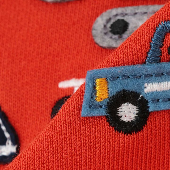 [Restock] Vehicle Appliqué Sweatshirt,Brick, medium image number 7