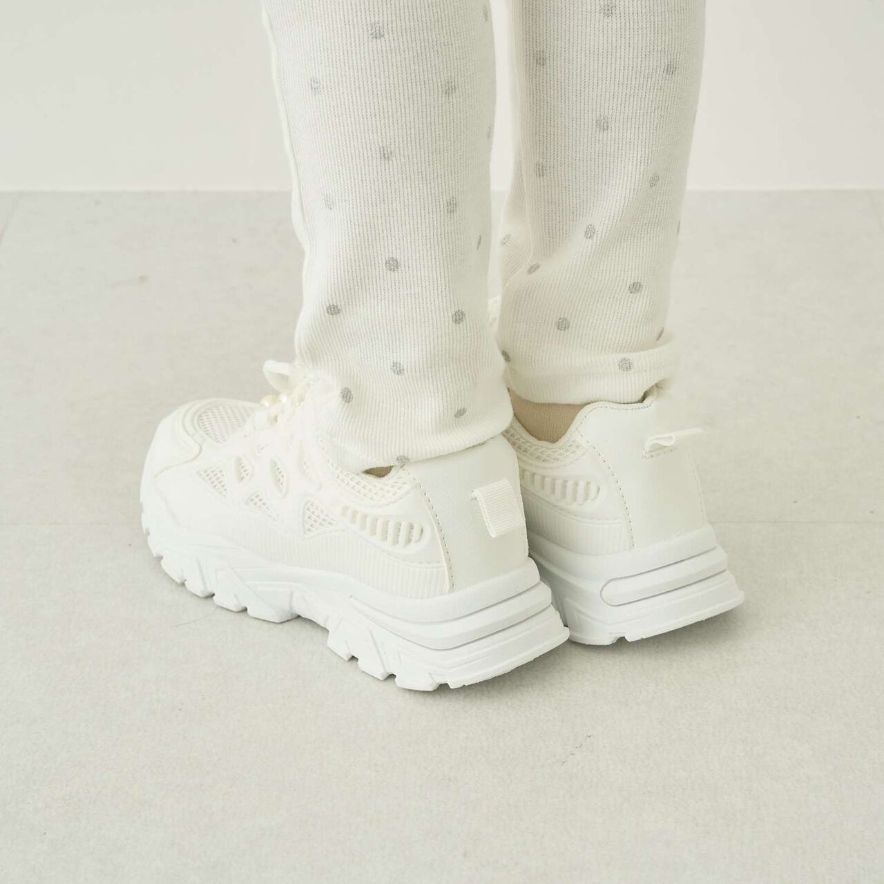 Pearl-Accented Sneakers [Kids] [Girls],Pink, large image number 1