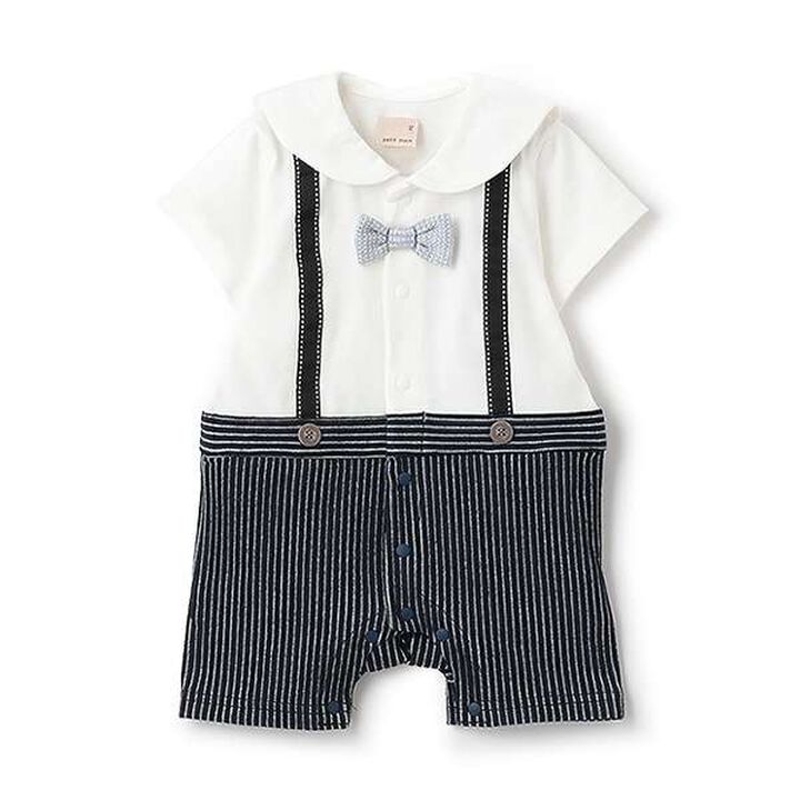 Short-Sleeve Dressy Coverall,Off white, medium image number 0