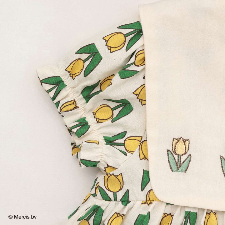 [miffy] Tulip Pattern Romper,Red, medium image number 7