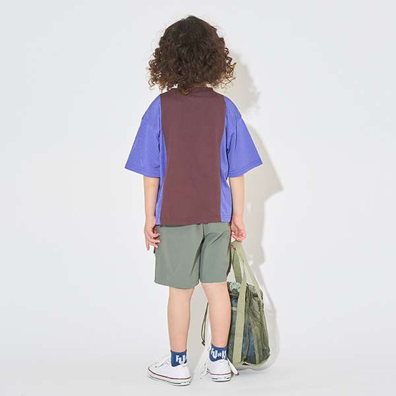 [Kaiteki Tenjiku] Bi-Color Big T-Shirt,Smoke white, large image number 9