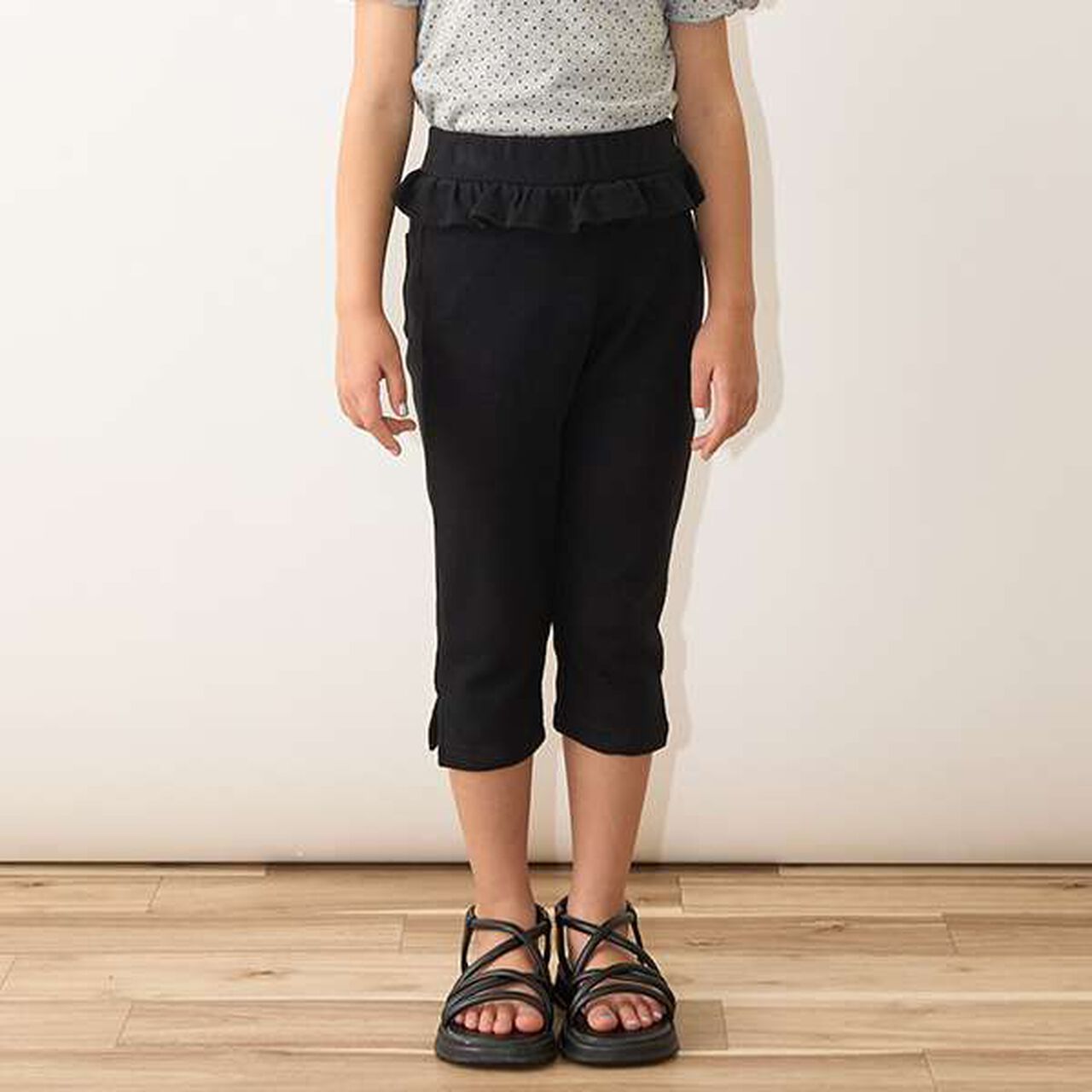 Tomo Pants Side Slit 7/8 Capri Pants,Beige, large image number 35