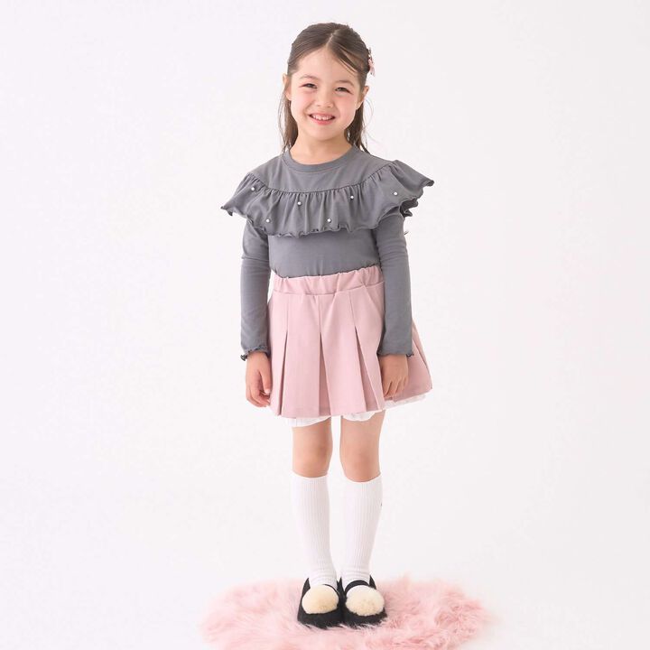 [Lycee Mine Ballet Series] Pleated Skirt (Inner Shorts Included),Charcoal gray, medium image number 21