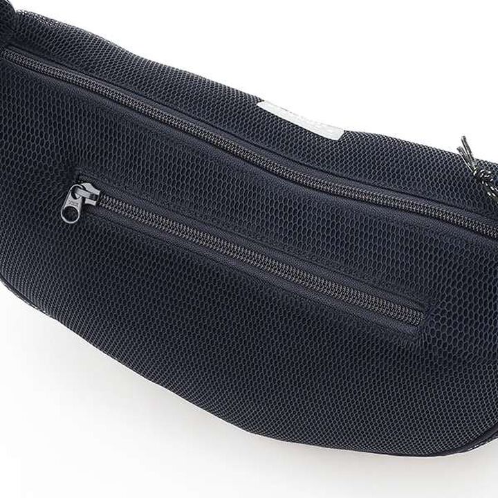 Gathered Shoulder Half Moon Bag,Navy, medium image number 6